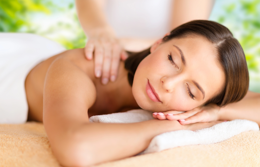 Relaxing massage therapy session